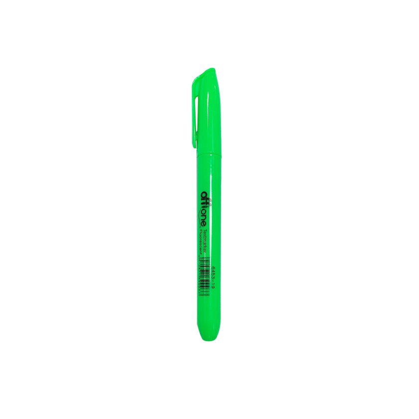 Destacador Offione Tipo Lápiz Verde Fluorescente