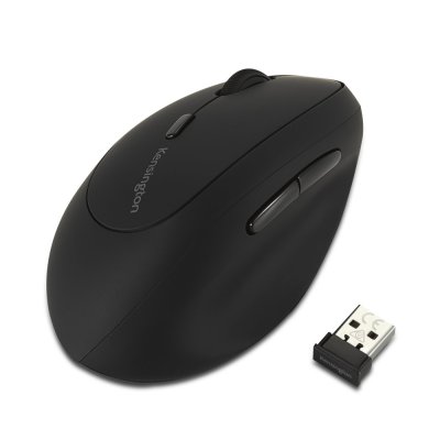 Mouse Inalámbrico Kensington Profit USB Vertical para Zurdos Negro