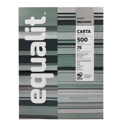 Papel Fotocopia Equalit Carta Multiuso 75 g 500 Hojas