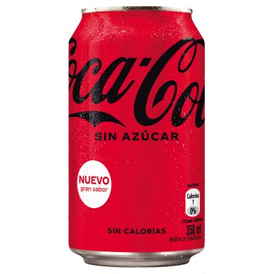 Bebida gaseosa Coca-Cola Sin Azúcar Lata 350 ml