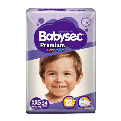 Pañal Babysec Premium Extra-Extragrande XXG 54 Unidades