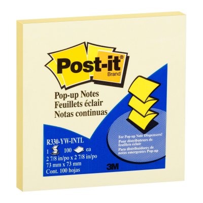 Nota Adhesiva 3M Post-It para Dispensador Pop Up Amarillo