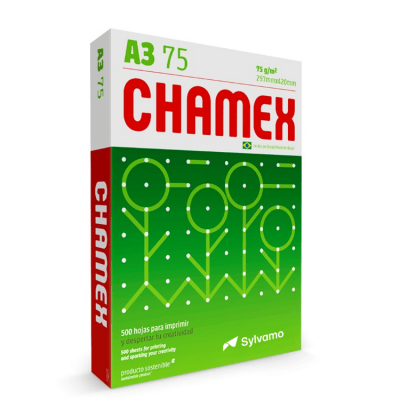 Papel Fotocopia Chamex A-3 Multipropósito 75 g 500 Hojas