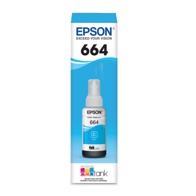 Botella Epson T664220 Cy L120/L210/L355/L555/L1300
