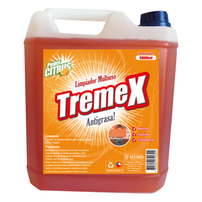 Limpiador Anti Grasa Tremex Naranja 5 L
