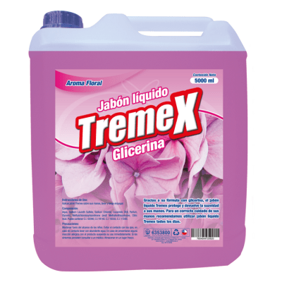 Jabón Líquido Tremex con glicerina de Floral 5 L