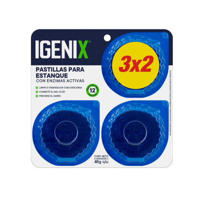 Pastilla Estanque Igenix 48 g Display de 3 Unidades