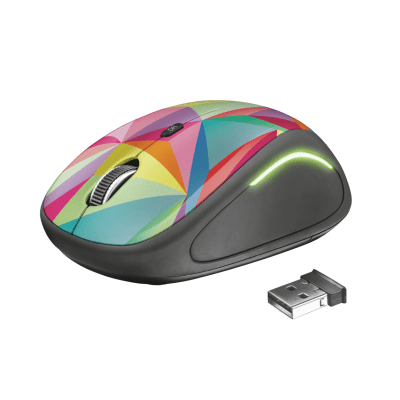 Mouse Trust Yvi FX USB Inalámbrico Multicolor