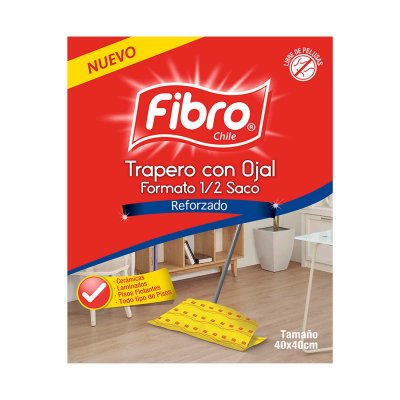 Trapero Fibro con Ojal Absorbente Celulosa 40x40 CM