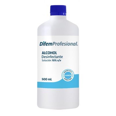 Alcohol Desinfectante Difem Profesional 70% 500 ml