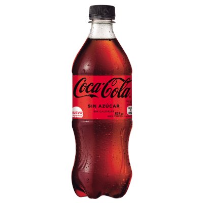Bebida gaseosa Coca-Cola Sin Azúcar Botella 591 ml