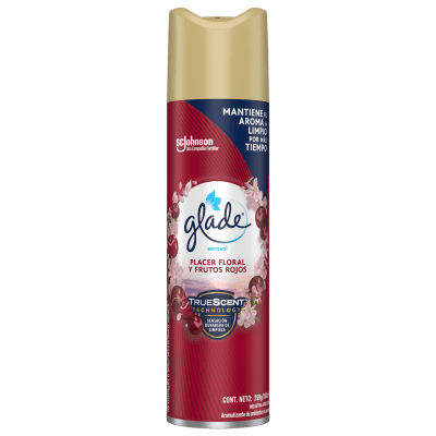 Desodorante Ambiental Glade Aerosol Placer Floral y Frutos Rojos 360 ml