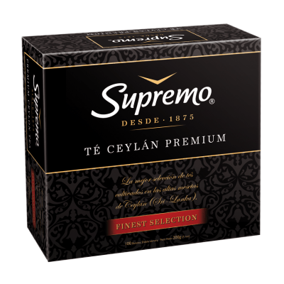Té Negro Supremo Ceylán Premium 100 Bolsitas
