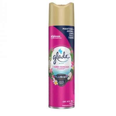 Desodorante Ambiental Glade Aerosol Flores Tropicales y Coco 360 ml