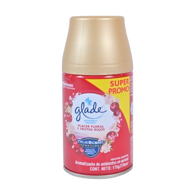 Repuesto Desodorante Ambiental Glade Automático Placer Floral y Frutos Rojos 270 ml