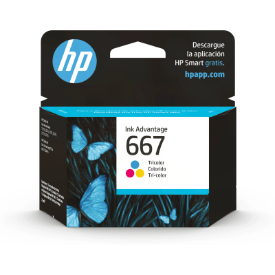 Cartucho de tinta HP 667 Tricolor Original (3YM78AL)