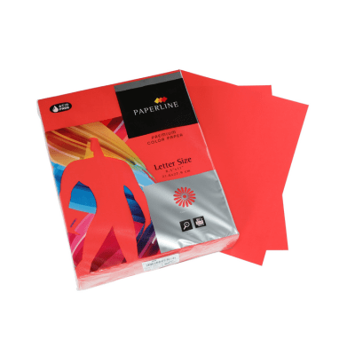 Papel Fotocopia Diazol Color Carta Rojo Intenso 80 g 500 Hojas