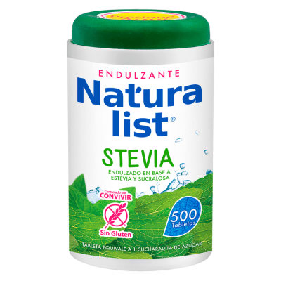 Endulzante Naturalist Stevia 500 Tabletas