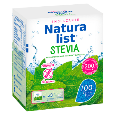 Endulzante Naturalist Stevia 100 Sobres