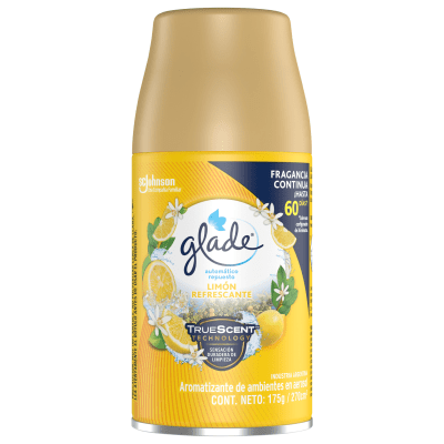 Repuesto Desodorante Ambiental Glade Automático Limón Refrescante 270 ml