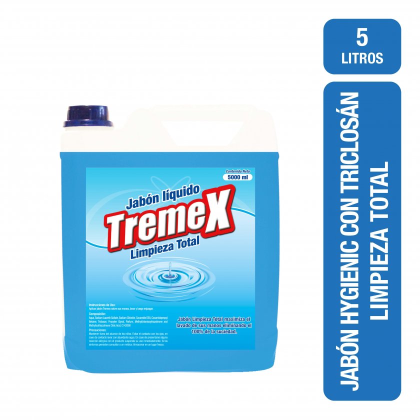 Jabón Líquido Tremex Hygienic con Triclosán 5 L | Prisa