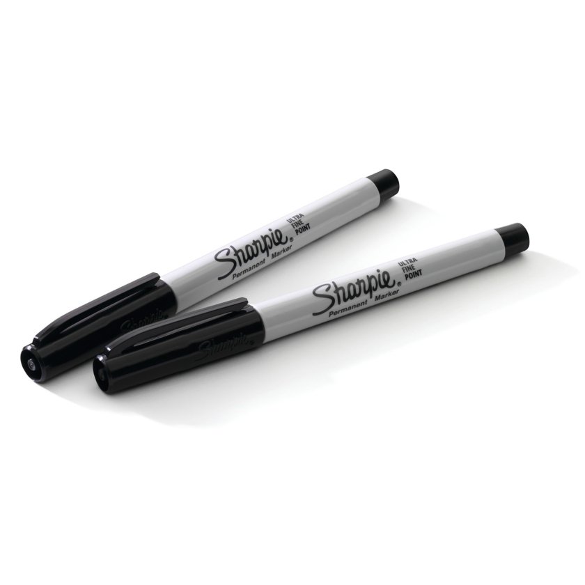  Sharpie Rotulador permanente, paquete con 5 unidades de punta  fina, color negro. : Productos de Oficina