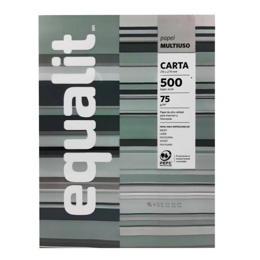 Resma Papel Fotocopia Equalit Carta 500 Hojas