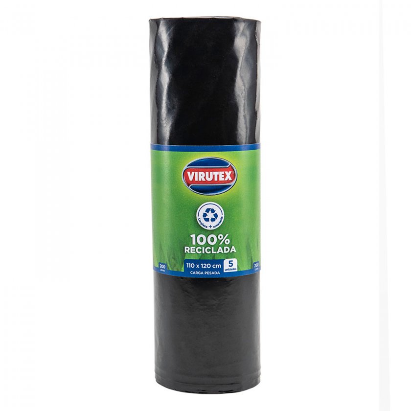 Bolsa de Aseo Virutex Carga Pesada 110x120 cm 5 Unidades