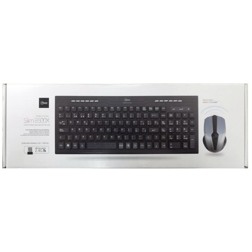 Teclado Mouse Microlab Slim 8500X Inalambrico