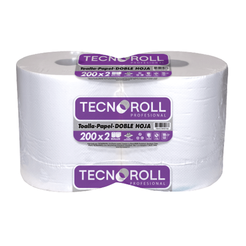 6 Rollos Papel Toalla Seca Manos Cheminel Mecha Dispensación Central