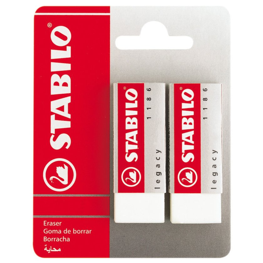 Gomma Per Cancellare STABILO Legacy 1186 - Bianca, Autopulente, Alta Qualità - Foto 2