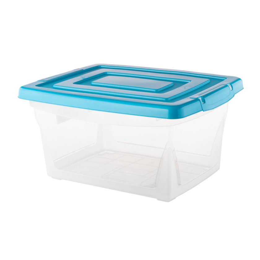 Caja Kendy Plástica con Tapa 10 L 34.5x26.5x17.5 cm | Prisa