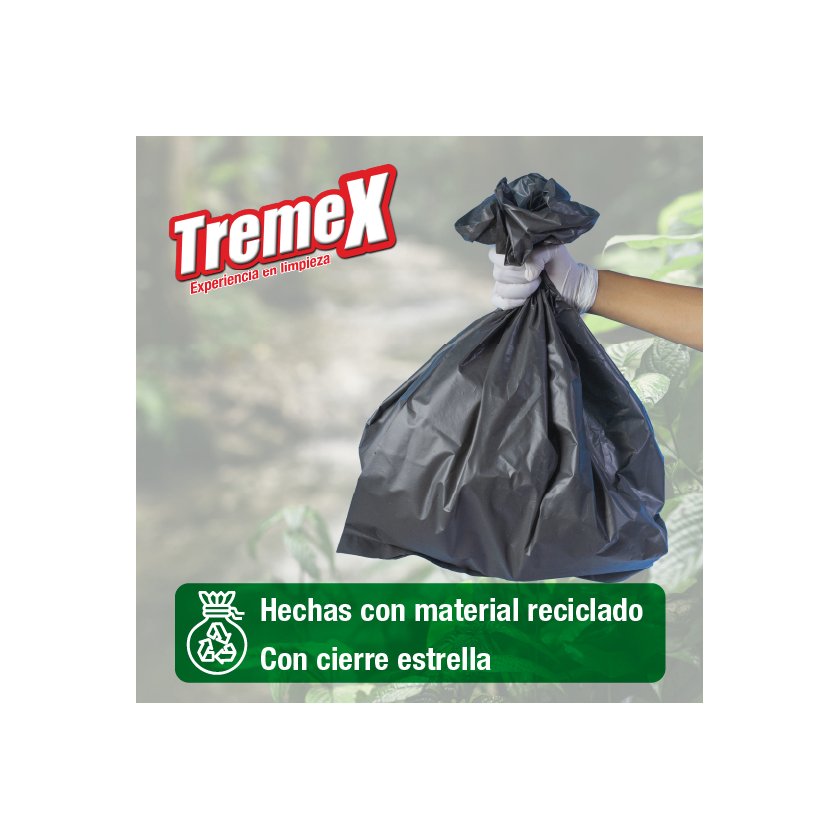 Bolsa de Aseo Tremex Eco Activa Basurero Municipal 90x120 cm 10
