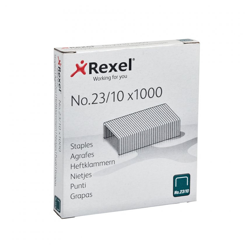 Corchetes Rexel N° 23/10 Caja de 1000 Unidades