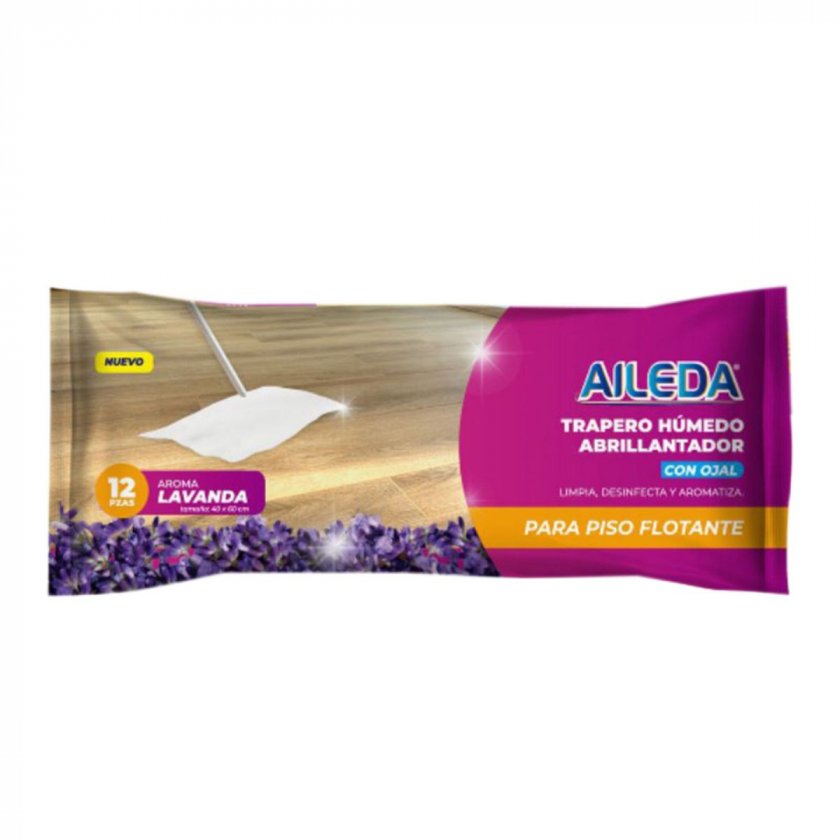 Trapero Húmedo Aileda Multiuso Lavanda 40x60 cm 12 Unidades | Prisa