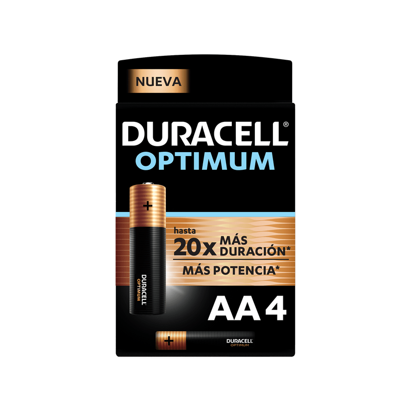 Pilas Alcalinas Duracell Aa Optimum 4 Unidades