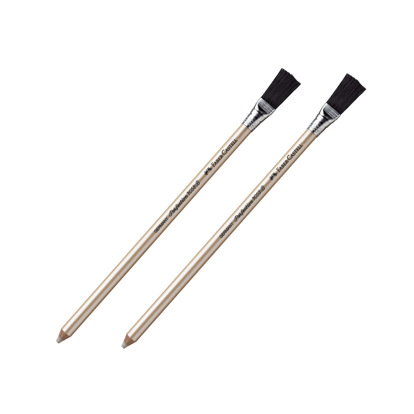 Gomma Faber-Castell Perfection 7058B - Con Pennello, Per Inchiostro E Biro, Senza PVC - Foto 2