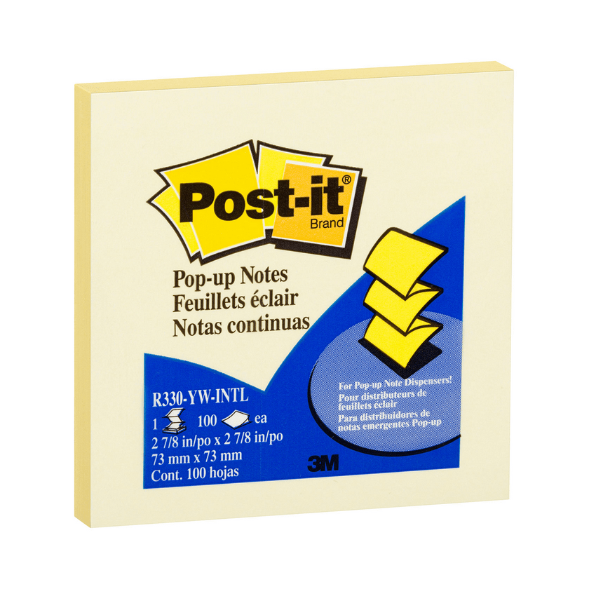 Hacer la vida Sofocante Hospitalidad Nota Adhesiva 3M Post-It para Dispensador Pop Up Amarillo