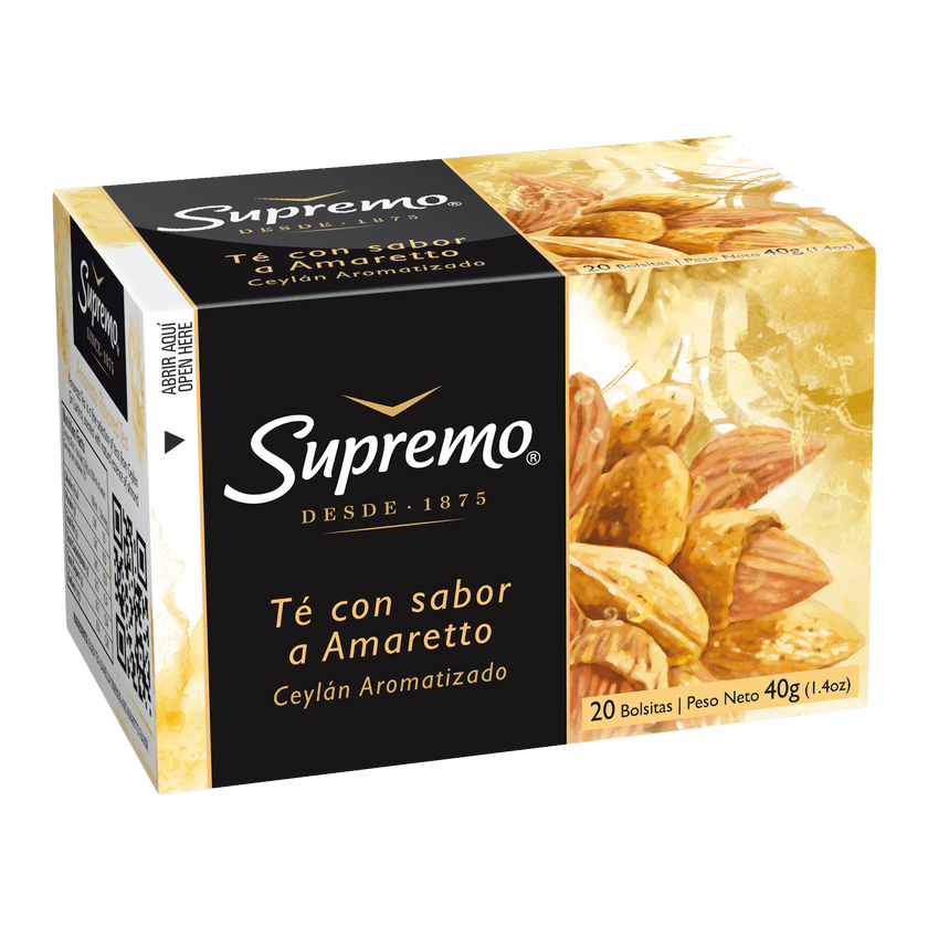 Té Negro Supremo Ceylán Aromatizado Amaretto 20 Bolsitas | Prisa