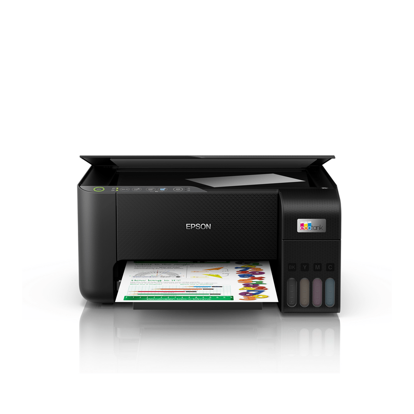 Impresora a color multifunción Epson EcoTank L3150 con wifi 220V negra