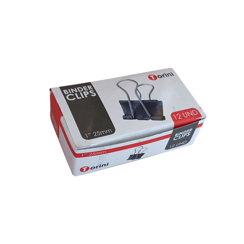 Doble Clip Torini 25 mm Caja de 12 Unidades | Prisa