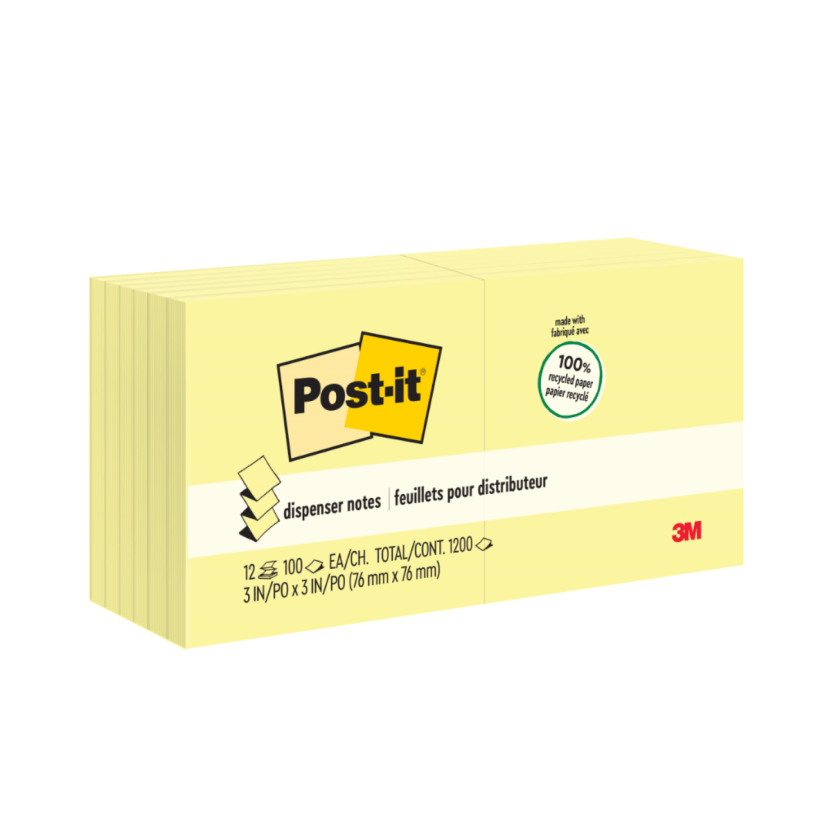 Notas Greener Post-it®, Pop-Up, Colección Helsinki, 76 mm x 76 mm