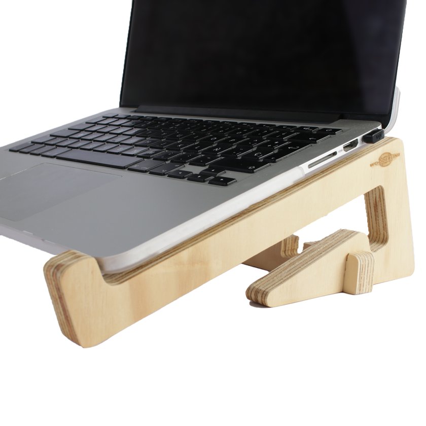 Base para Notebook Wooderline Madera + Bolsa de Traslado
