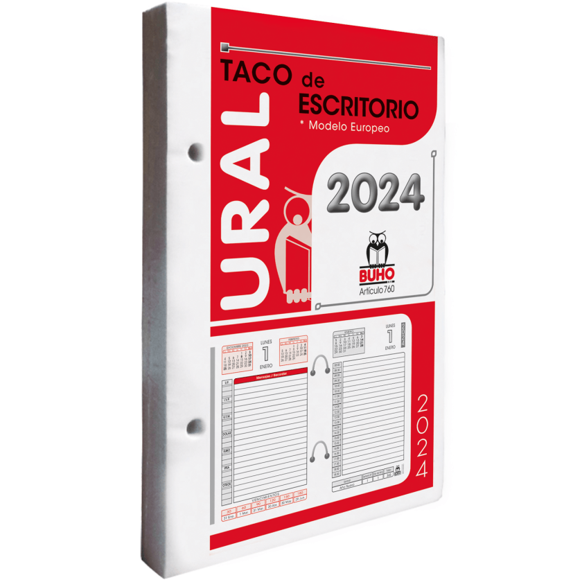 Taco Calendario Buho 2024 Grande 760 Ural
