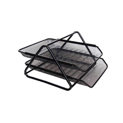 Bandeja de Escritorio Doble Offione Malla Metálica