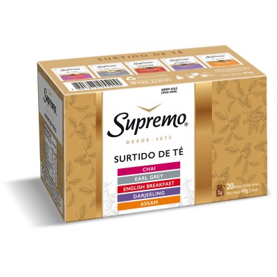 Té Negro Supremo Surtidas 20 Bolsitas