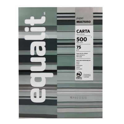 Resma Papel Fotocopia Equalit Carta 500 Hojas