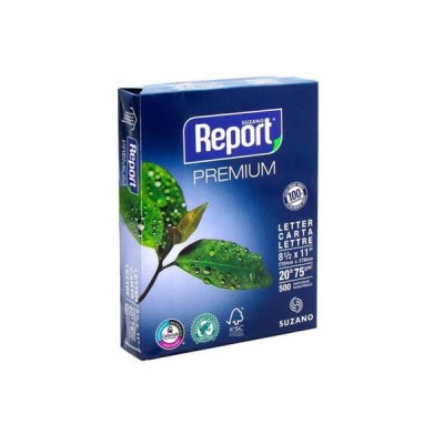 Resma Papel Fotocopia Report Premium Carta 500 Hojas