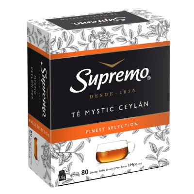 Té Negro Supremo Mystic Ceylán 80 Bolsitas