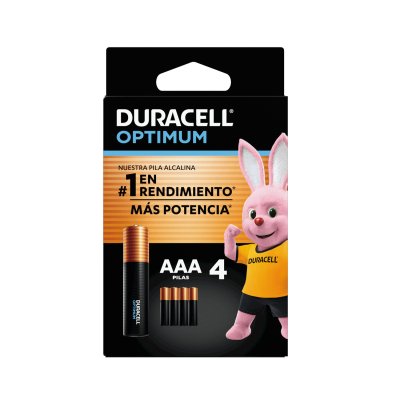 Pilas Alcalinas Duracell Aaa Optimum 4 Unidades